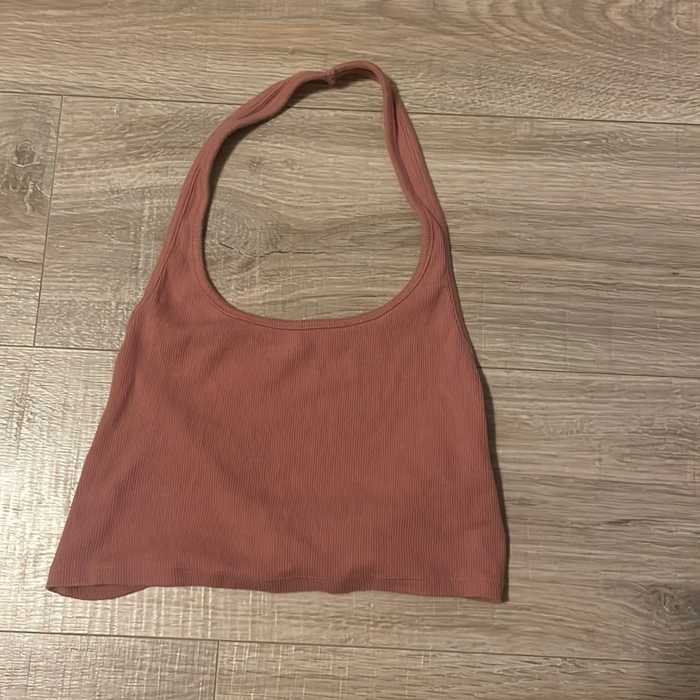 Pacsun Pink Backless Halter Top